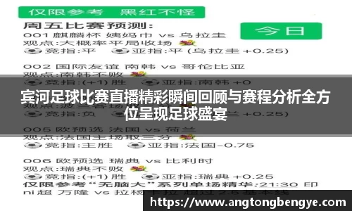 宾河足球比赛直播精彩瞬间回顾与赛程分析全方位呈现足球盛宴